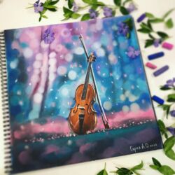 Весенняя мелодия. В наличии. 30×30, сухая пастель, пастельные карандаши, пастельная бумага. Без рамы. Цена 6000 ₽