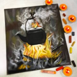 В лесу. В наличии,24×35, сухая пастель, пастельные карандаши, пастельная бумага.
Без рамы. Цена 6000 ₽