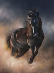 Сквозь облака, Игнатьева Виктория, 2023, 25x32, сухая пастель, пастельные карандаши, бумага canson me-teintes